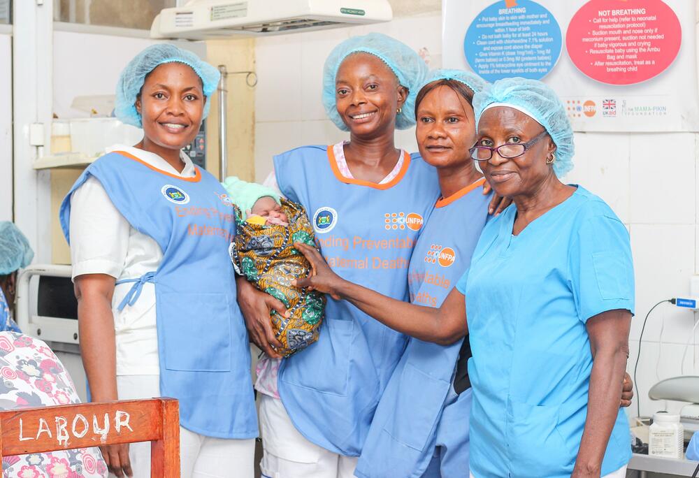 Midwives in Bo Government hospital. ©UNFPA Sierra Leone/Islander Kabia